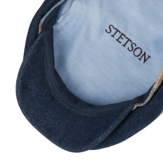 Casquette Driver Patchwork Lin Bleu - Stetson