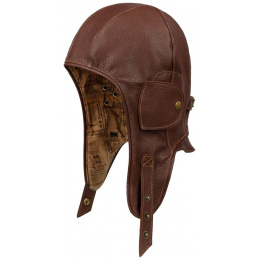 Brown Leather Sacramento Car Cap - Stetson