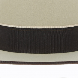 Beige and Brown Felt Andalusian Cordobes Hat