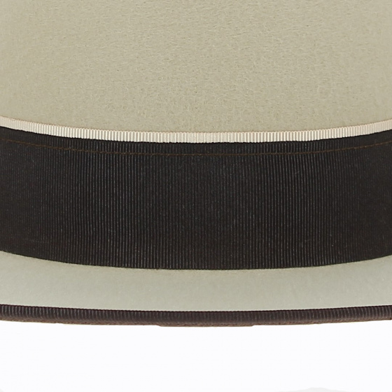 Chapeau Cordobes Andalou Feutre Beige et Marron